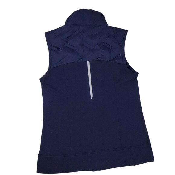 CALIA Cold Dash Run Vest Womens Size XS Blue Full Zip Quilted Jacket Zip Pockets - Picture 7 of 15